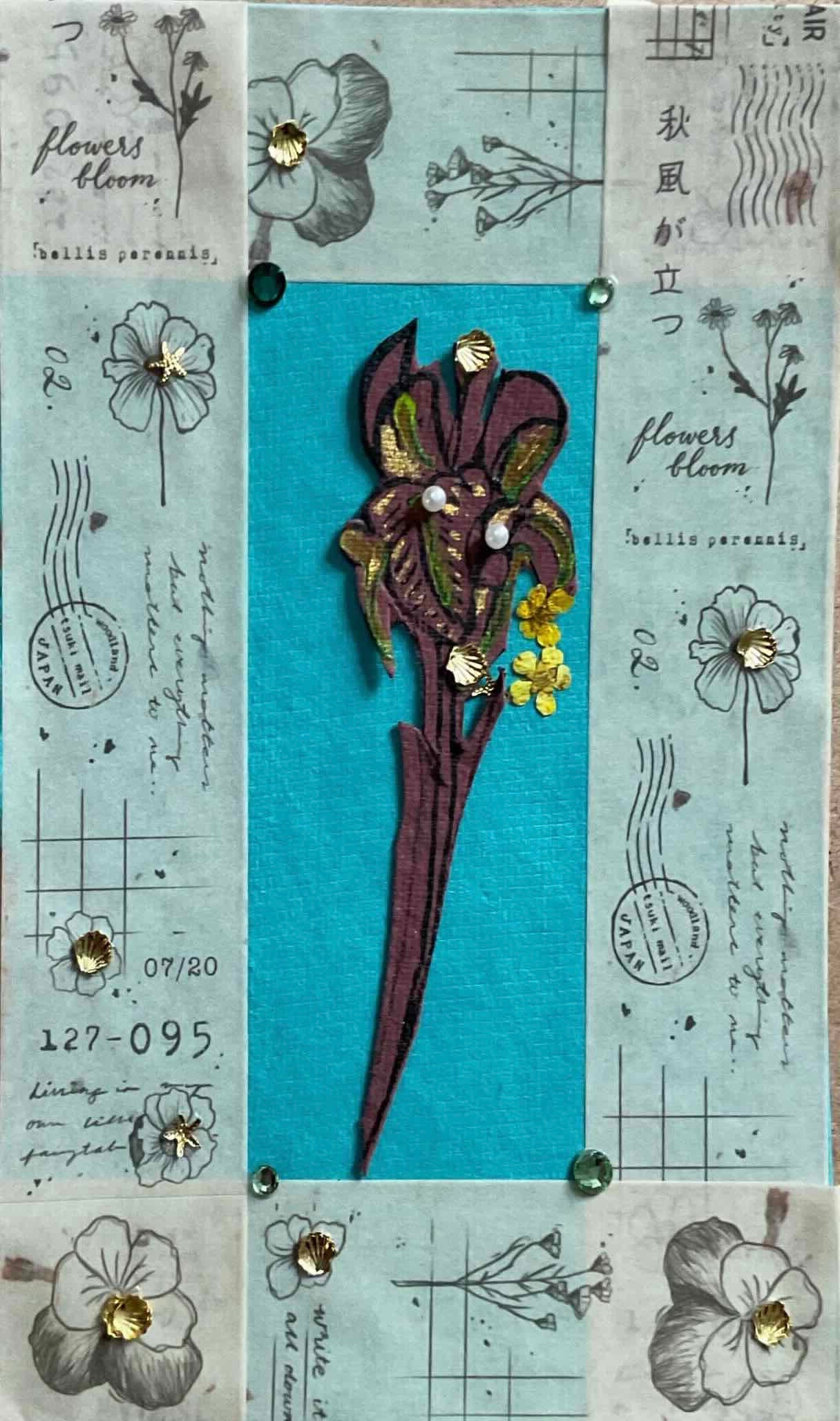 Small Iris Collages — Original Art